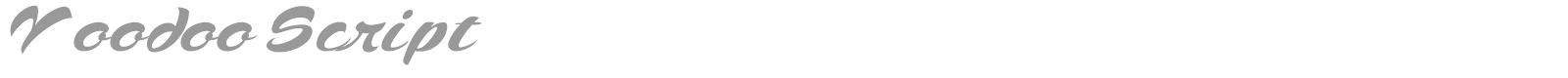 Voodoo Script font preview